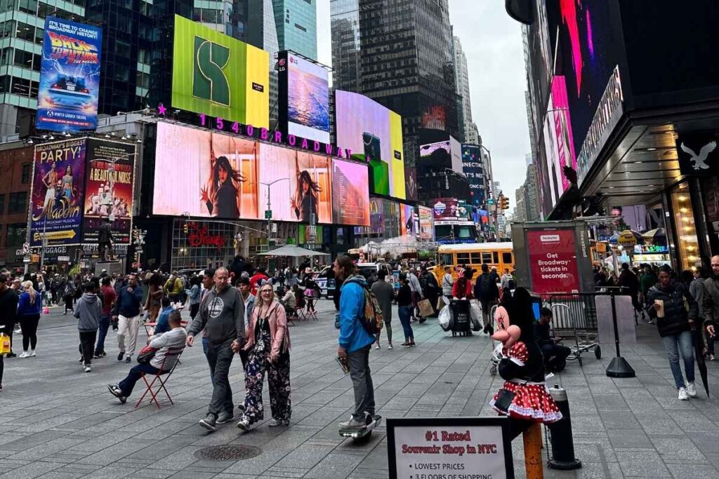 Atrações turísticas em Times Square - foto autoral