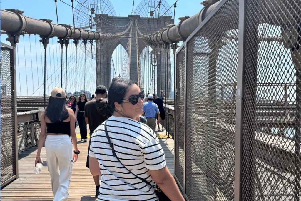 atravessando a ponte do brooklyn - foto autoral