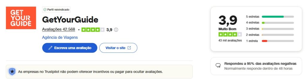 get your guide é confiável