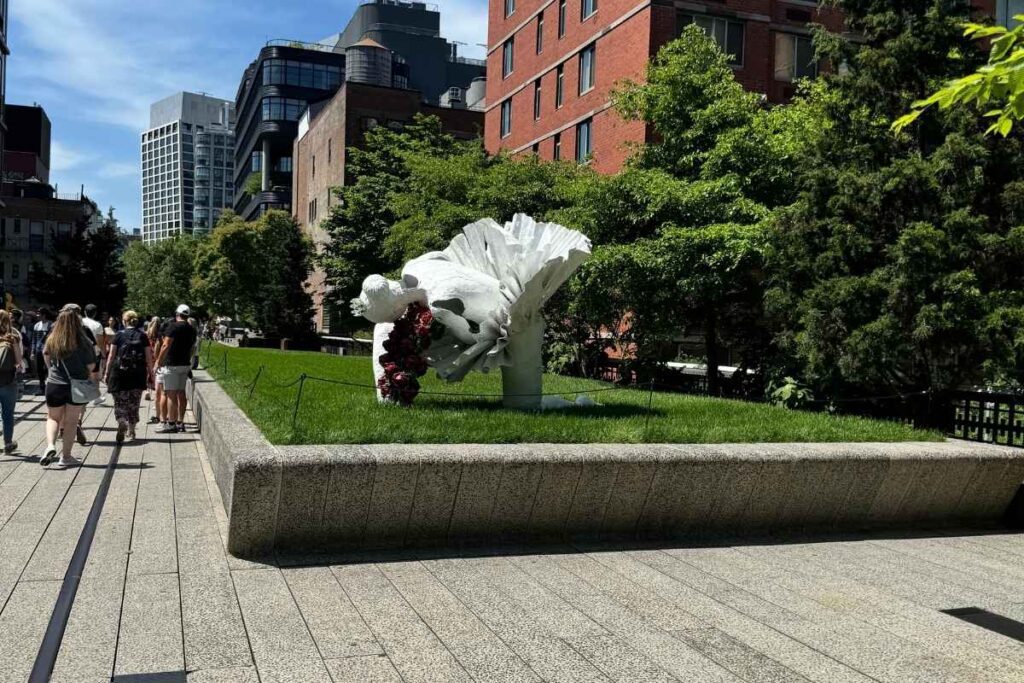 obra de arte no high line - foto autoral