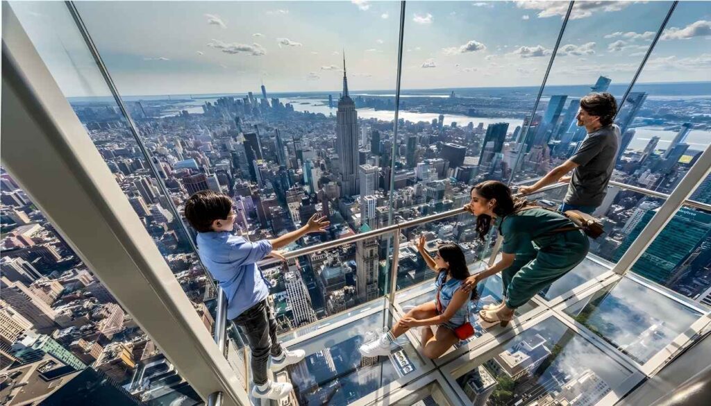 O “Ascent” é o elevador que leva você ao topo do Summit One Vanderbilt