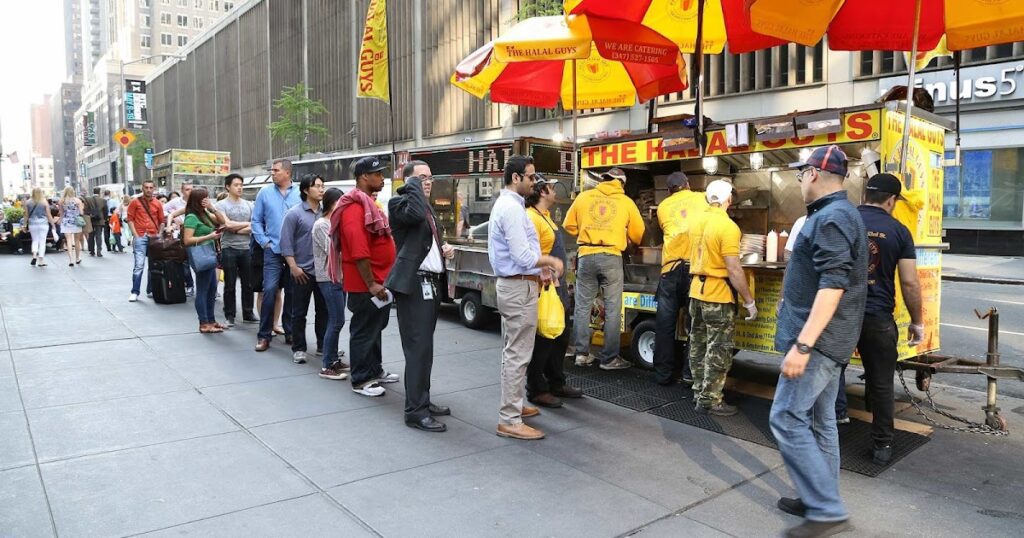 Halal Guys, um dos food trucks mais famosos em Nova York