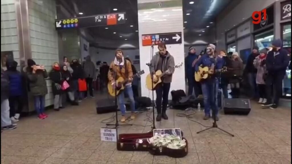 músicos no metrô de nova york