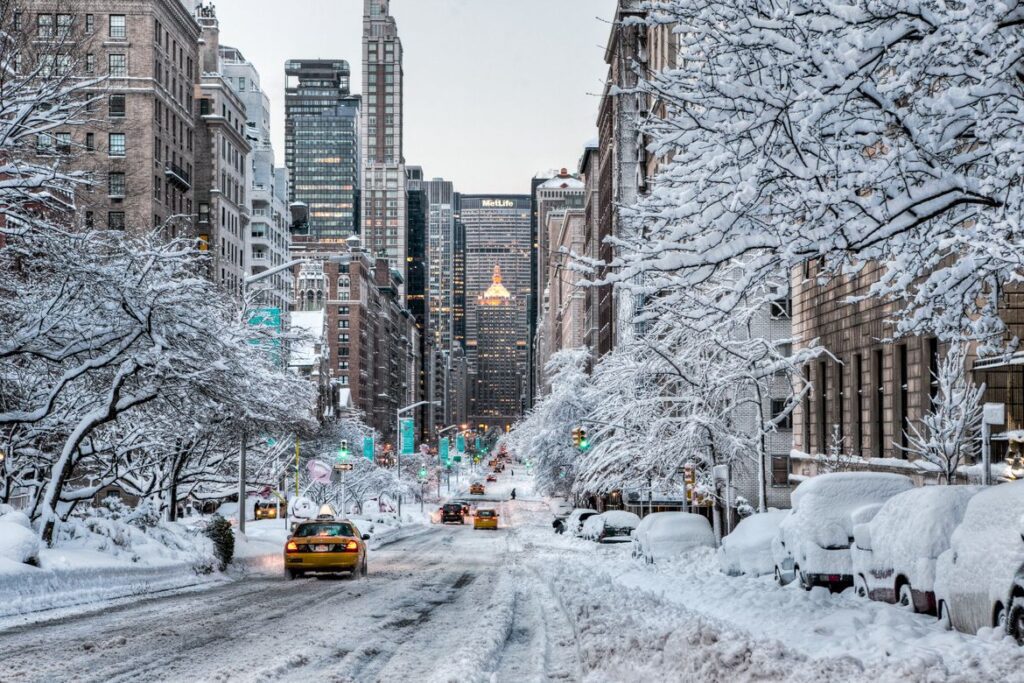 quando é a melhor época para ver neve em nova york