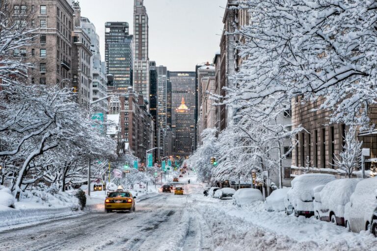 quando é a melhor época para ver neve em nova york