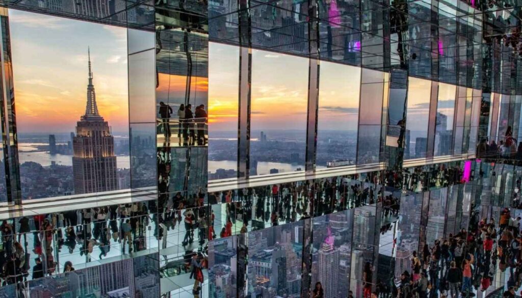 Por do Sol em Manhattan observado no Summit