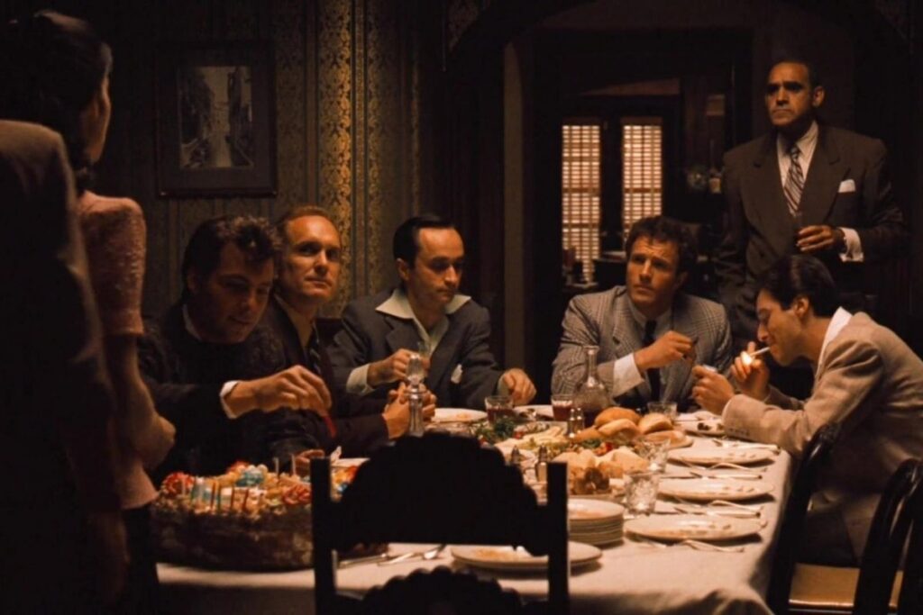 Cena de O Poderoso Chefão de Francis Ford Coppola
