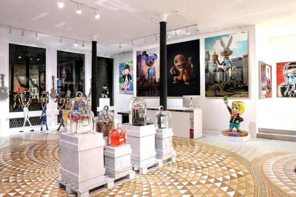 O bairro é repleto de Galerias de Arte