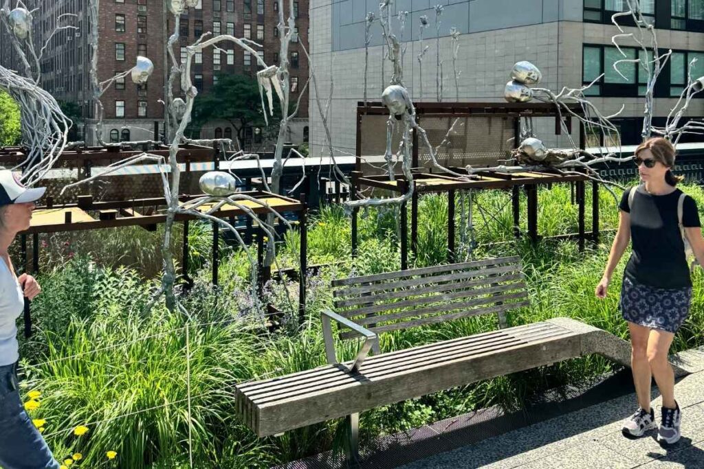 o High Line oferece vários locais para estudos ao ar livre. foto autoral