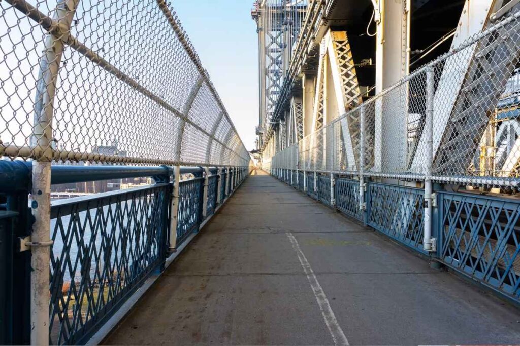 rotas acesso ponte manhattan passagem de pedestres da manjattan bridge