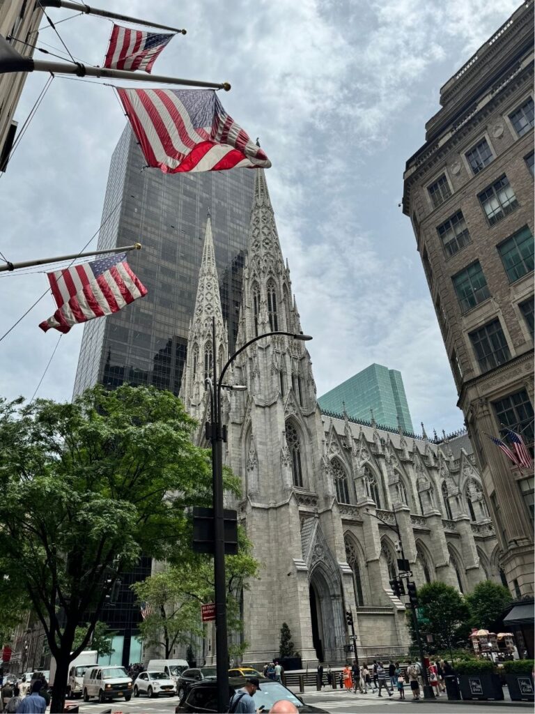 cathedral de st. patrick's vista da quinta avenida - foto autoral