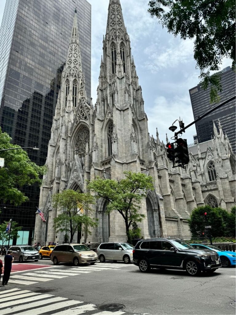 cathedral de st. patrick's vista da quinta avenida - foto autoral