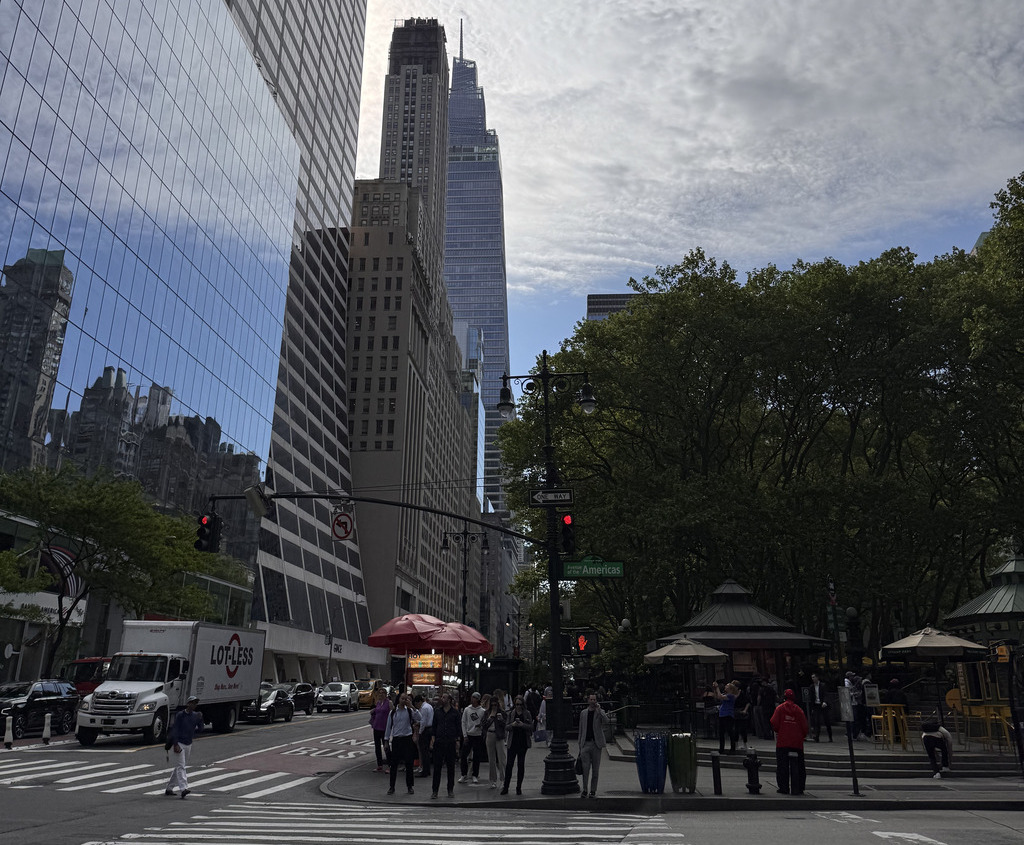 Vista do Summit One Vanderbilt a partir do Bryant Park - foto autoral