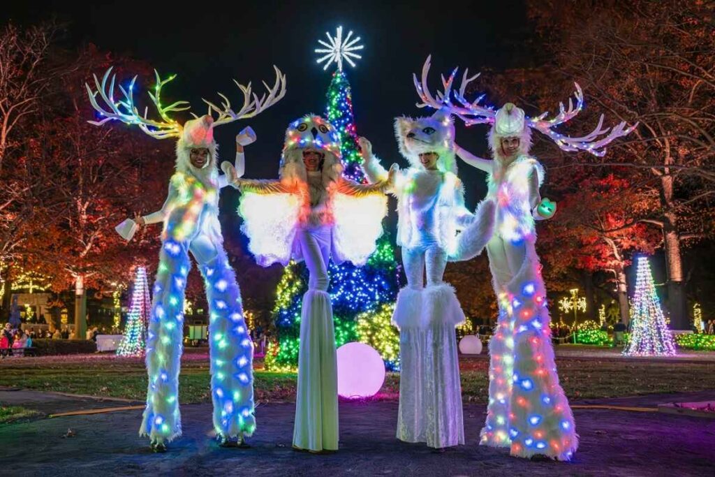 Bronx Zoo holiday lights