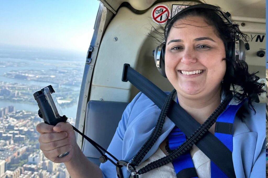 sobrevoando nova york de helicóptero em outubro de 2023 - foto autoral