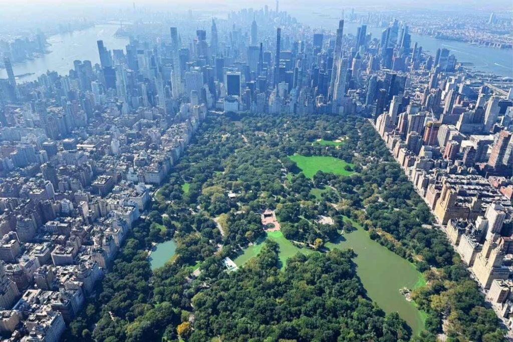 vista aérea do Central Park - foto autoral