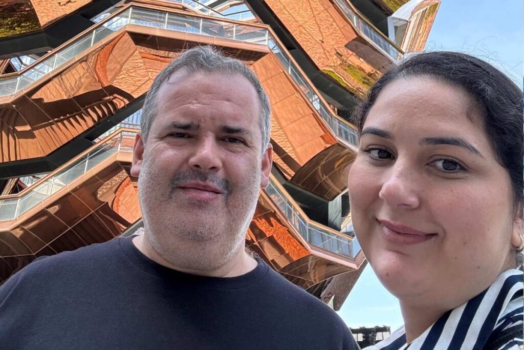 eu e robson no the vessel - foto autoral