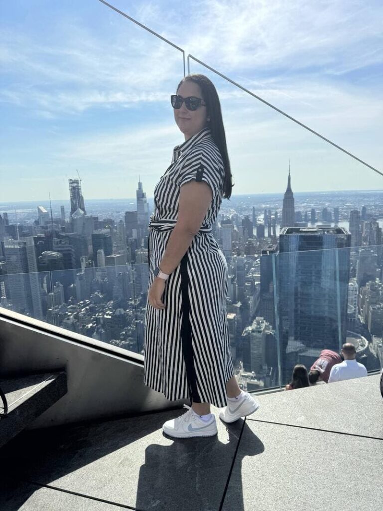 eu no observatório Edge - foto autoral