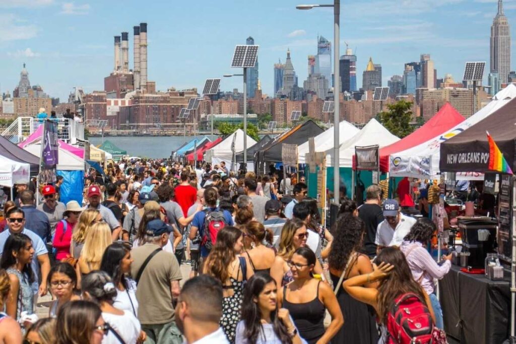 onde comer em Williamsburg na feira Smorgasburg